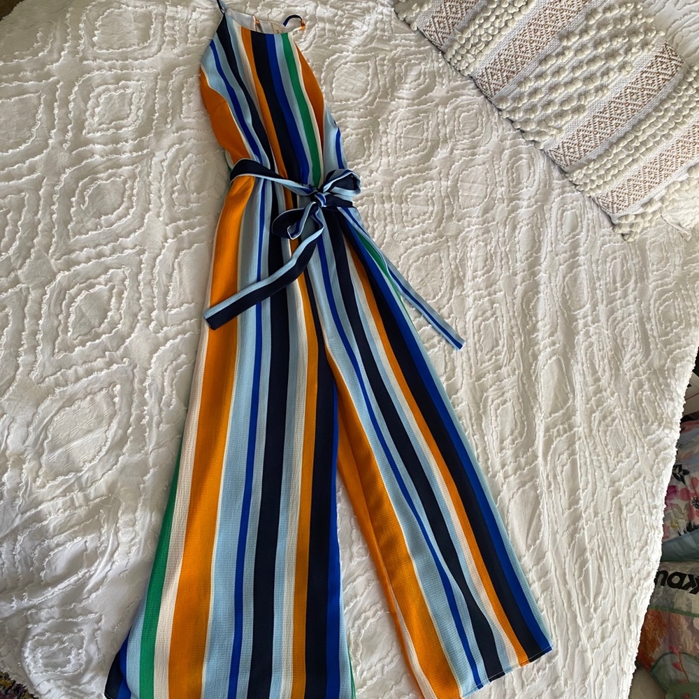 Striped jumpsuit